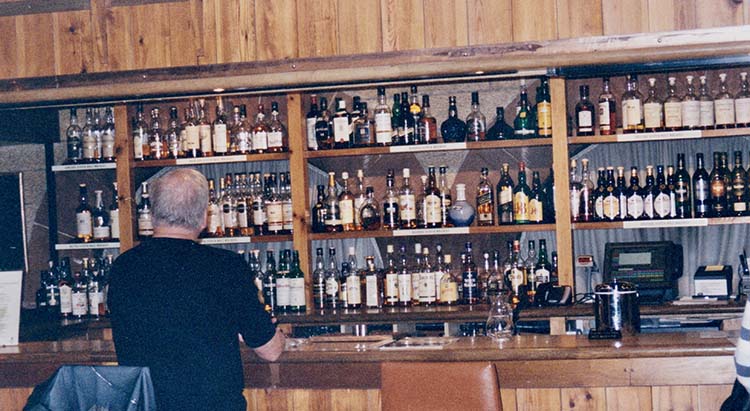 Bob Robertson at Scotch whisky bar